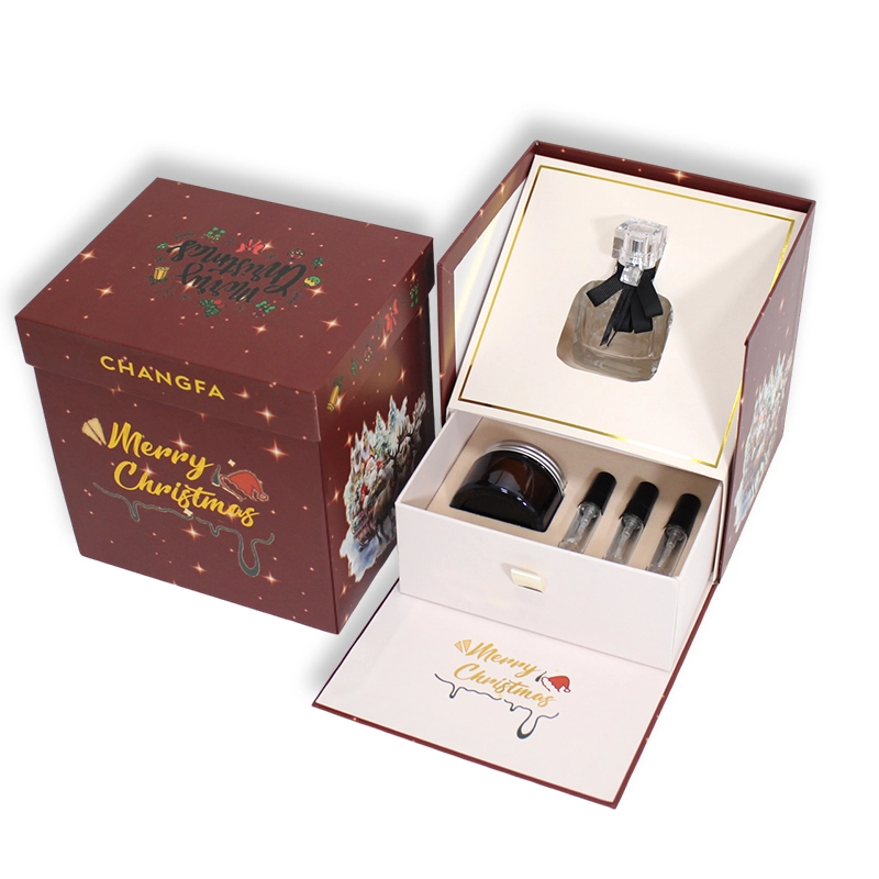 Parfüm-Geschenkbox mit abnehmbarem Deckel und EVA-Einsatz am Hals 1
