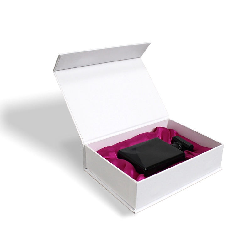Kosmetik-Parfüm-Magnetbox mit Klappdeckel und Samtschaumeinsatz 1