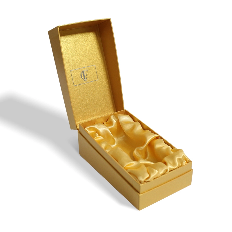 Parfüm-Clamshell-Goldbox mit Samtschaumeinsatz 1