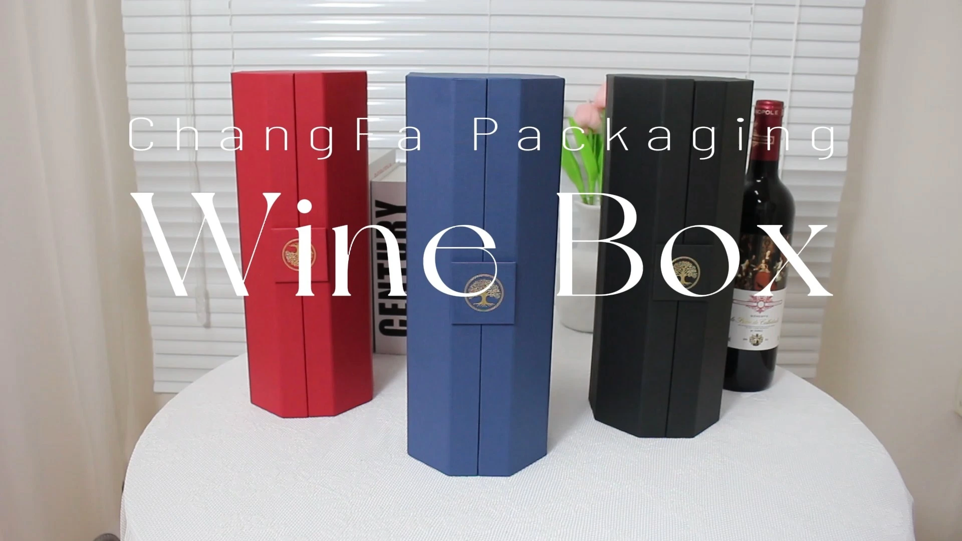 Wine Magnetic Hexagon Tube Paper Box Foam EVA Insert 1