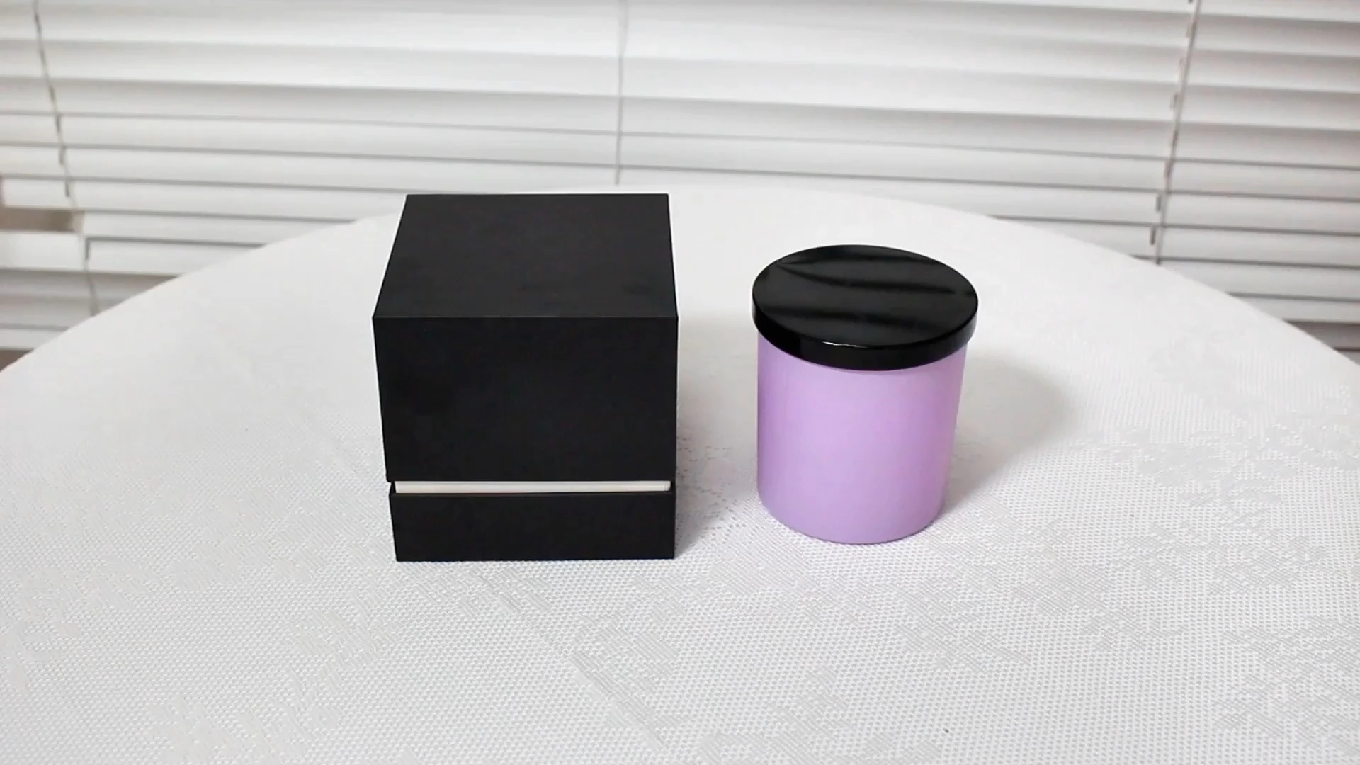 Candle Removable Lid Box From EVA Velvet insert 1