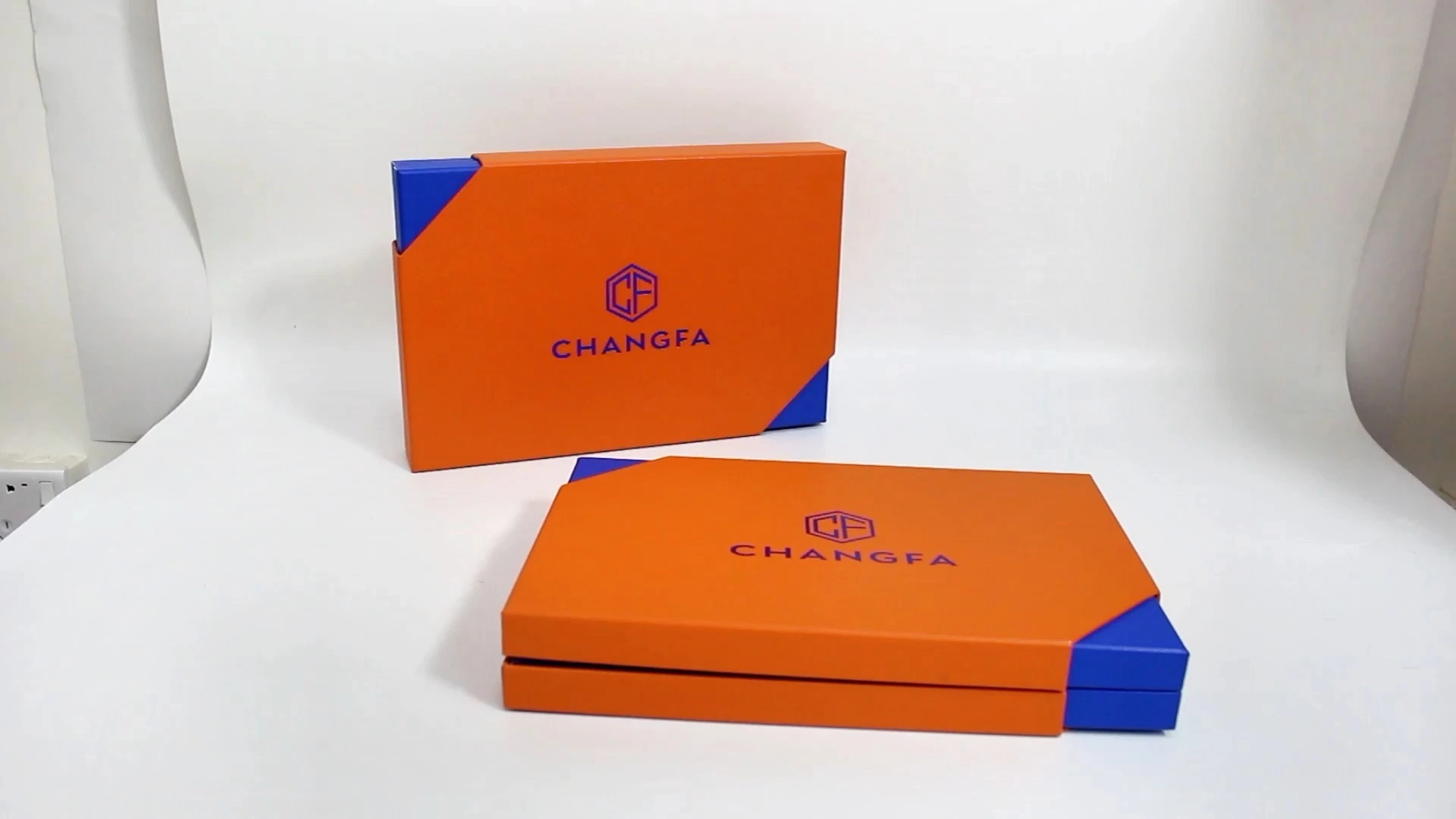 CF Leather Paper Removable Lid Rigid Gift Box 1