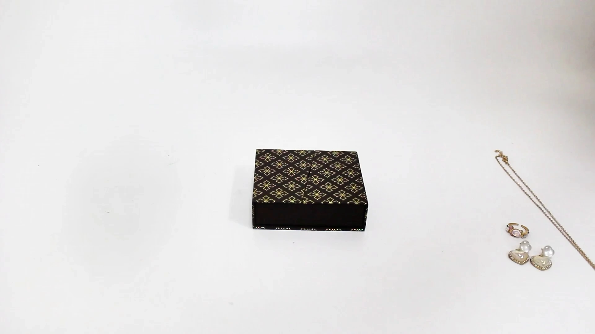 CF Double Opening Magnetic Jewelry Box With Sponge Insert 1