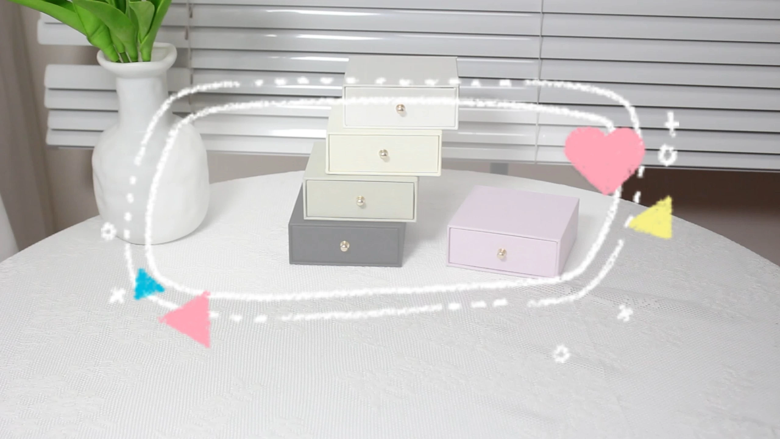 CF Fashionable Drawer Bracelet Necklace Storage Packaging Custom Size Jewelry Box 1