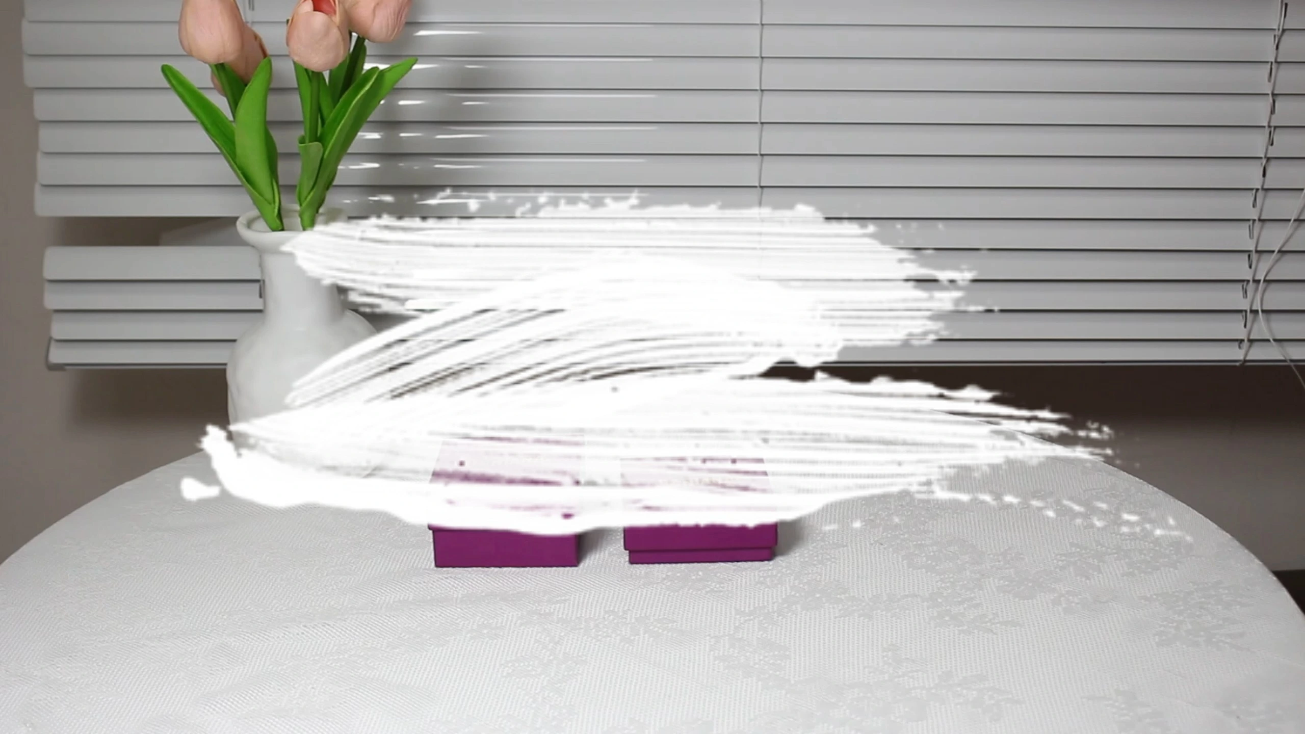 CF Printed Purple Paper Jewelry Boxes Removable Lid Box With Neck Packing Box 1