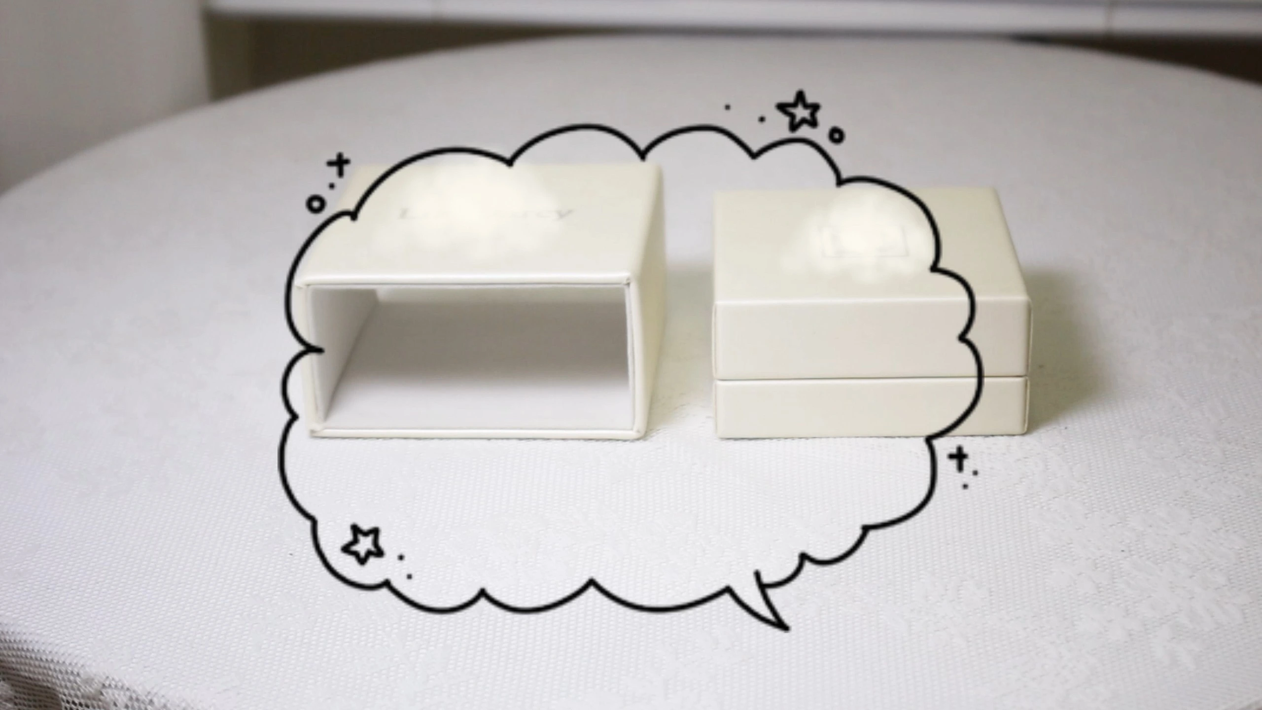 CF Rectangle Square Drawer Style Double Embossed Jewellery Packaging Box Necklace Ring Organizer Case Portable Flip 1