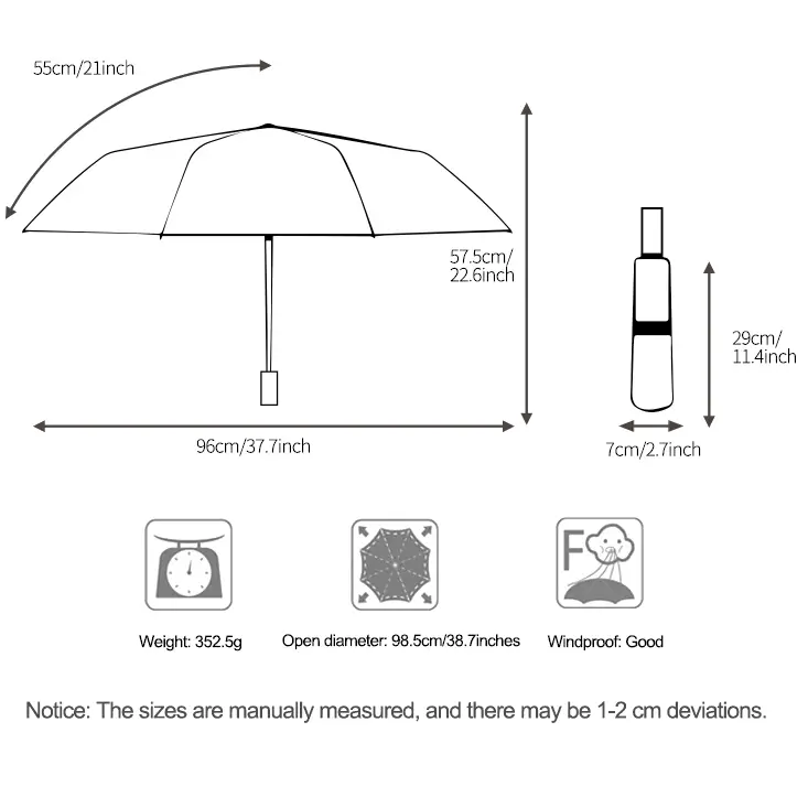 Automatic Folding Umbrella Within 35 Workdays - - Blueprint Umbrella-1 6