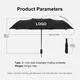 Outdoor Folding Umbrella Available for Specifications and Quantities Wholesale - Blueprint Umbrella 3