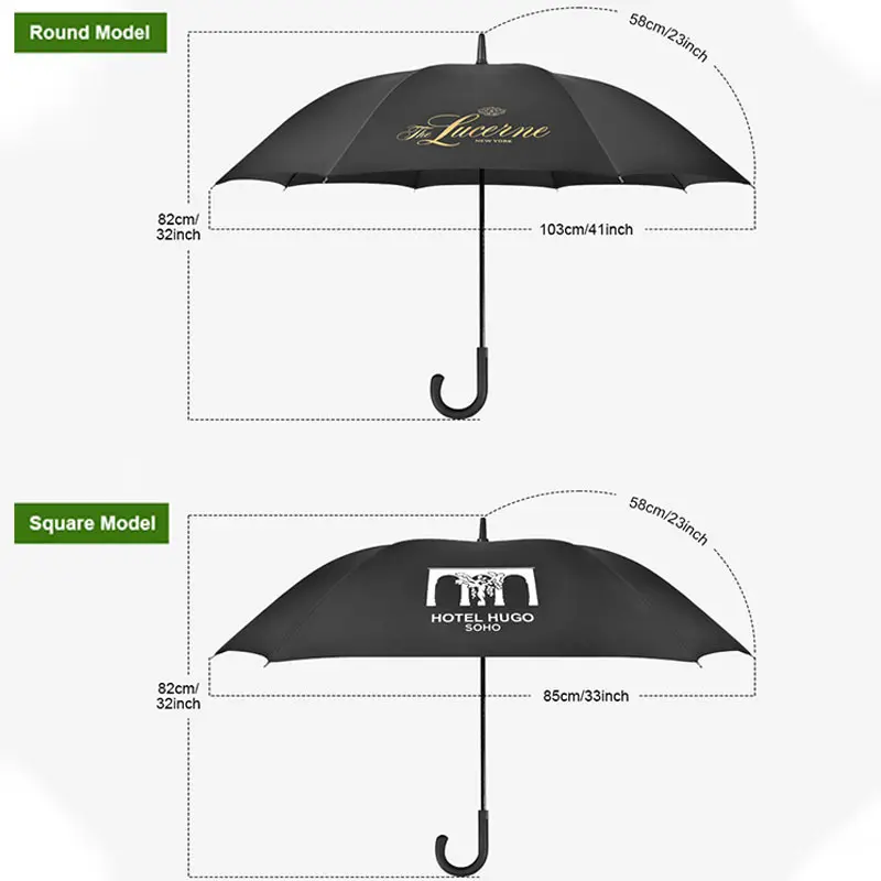Straight Umbrella Available for Specifications and Quantities by Blueprint Umbrella 5