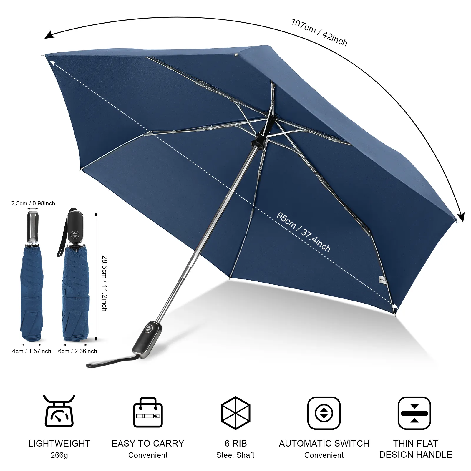 Windproof Foldable Umbrella Available for Specifications and Quantities by Blueprint Umbrella 3