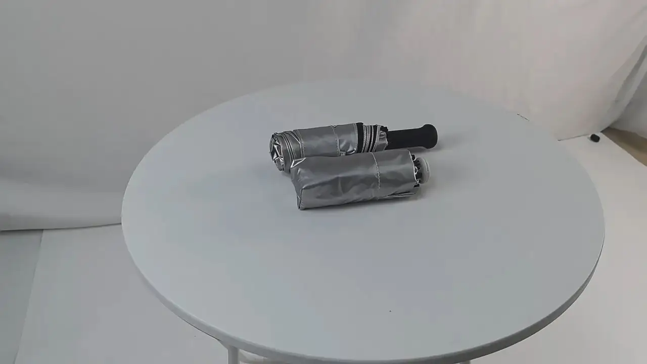 Werbeartikel Individuelles Logo Mini Dual-Use-Sonnenschirm &lt;000000&gt; Regenschirm Tragbarer UV-Schutz Mini-Regenschirm 1