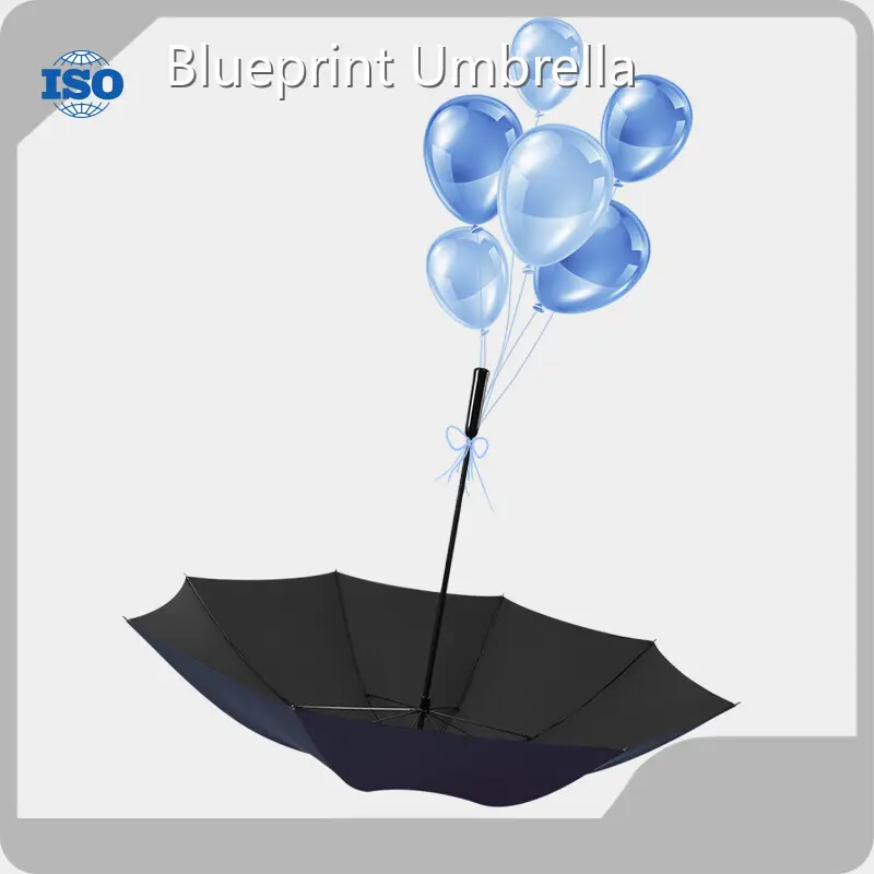 Custom Golf Umbrellas with Logo Cash - - Blueprint Umbrella 1