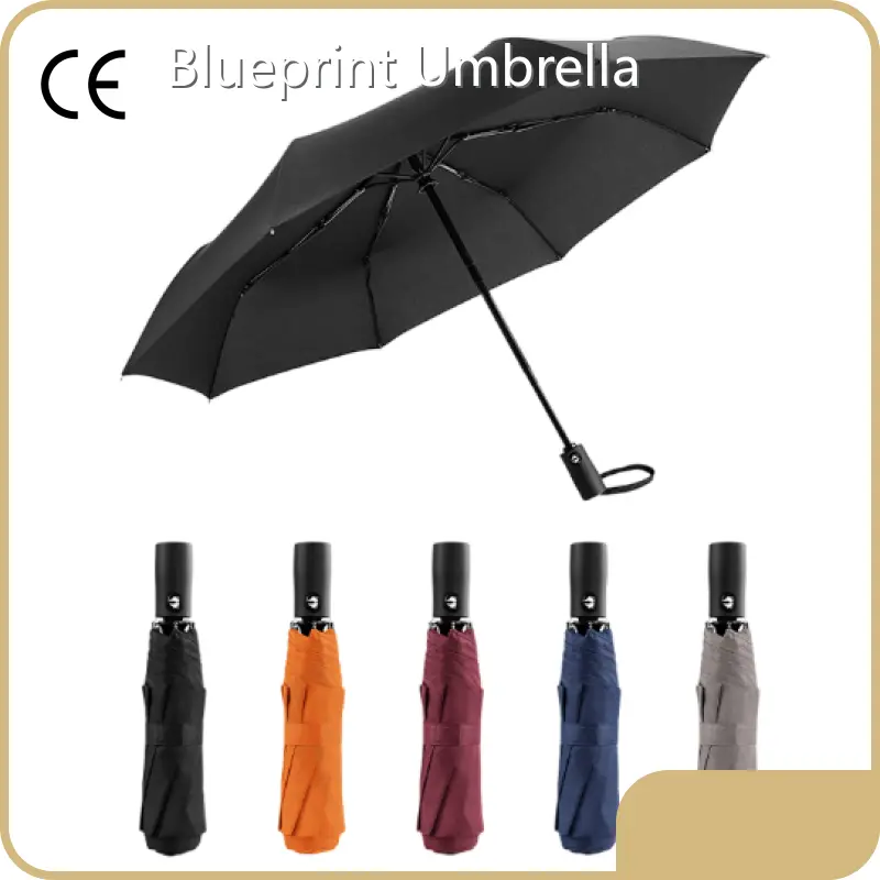 Outdoor Folding Umbrella Available for Specifications and Quantities Wholesale - Blueprint Umbrella 1