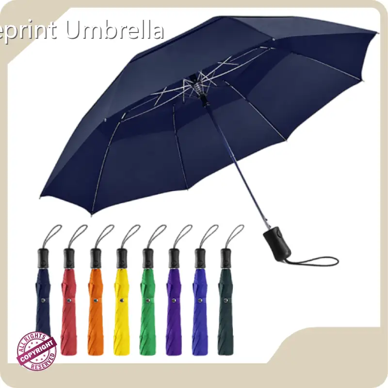 3 Fold Printed Umbrella Available for Specifications and Quantities by Blueprint Umbrella 1