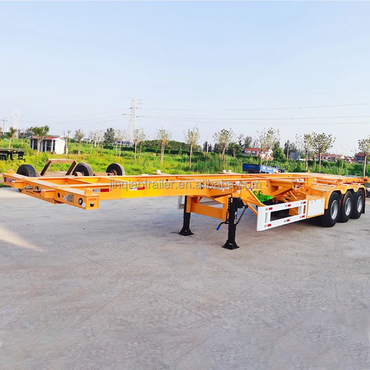 Skeleton Semi Trailer for 20-40ft Containers 40 Ton Capacity 7