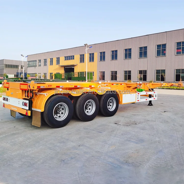 Skeleton Semi Trailer for 20-40ft Containers 40 Ton Capacity 6
