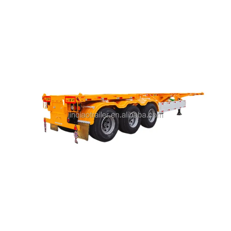 Skeleton Semi Trailer 30 50 80 Ton Semi Truck Container Transport Skeleton Trailer 5