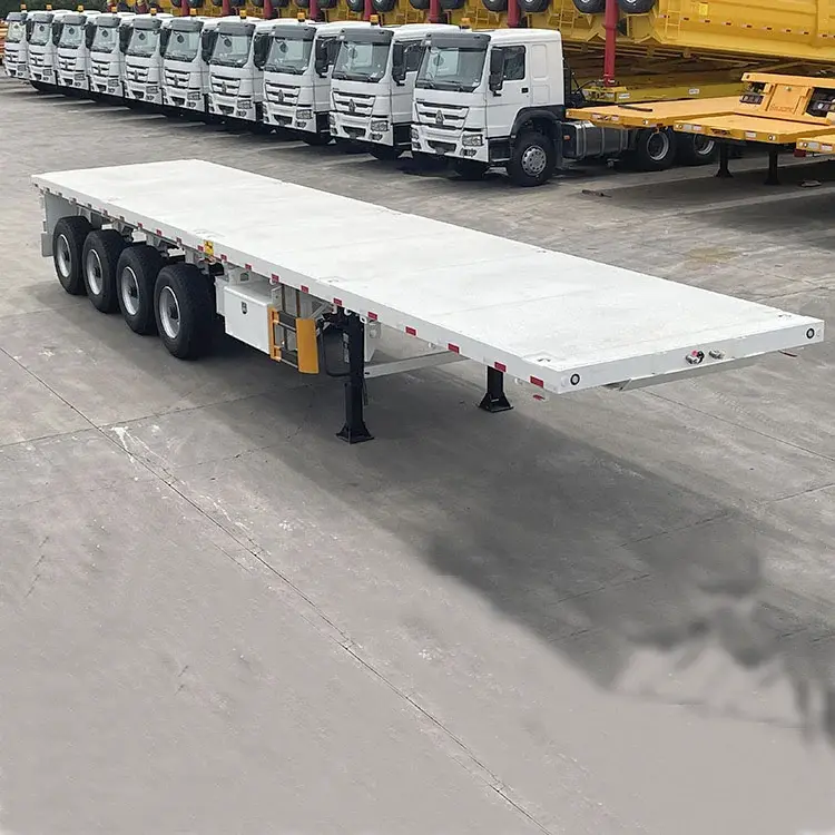Low Loader Tractor Trailer Factory Price for Container & Bulk50T 6