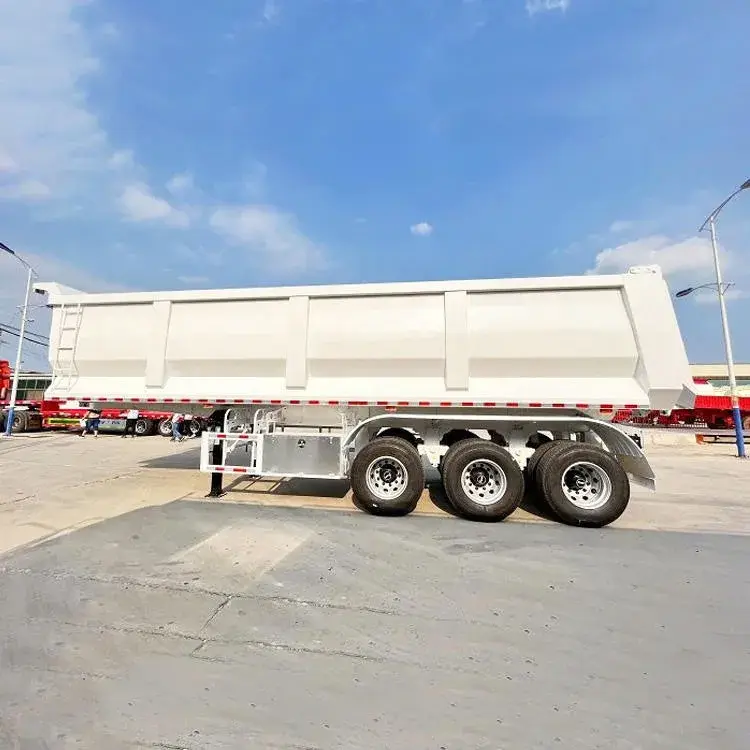 For Sand & Coal Flatbed Tractor Trailer Painiting by DongXu Vehicle 3