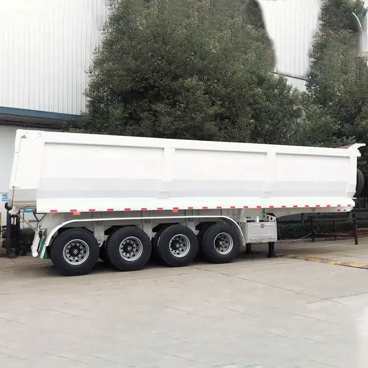 For Sand & Coal Flatbed Tractor Trailer Painiting by DongXu Vehicle 6
