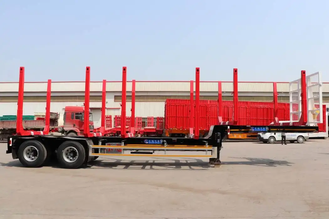 Low Loader Semi Trailer for Container & Bulk DongXumade in China 4