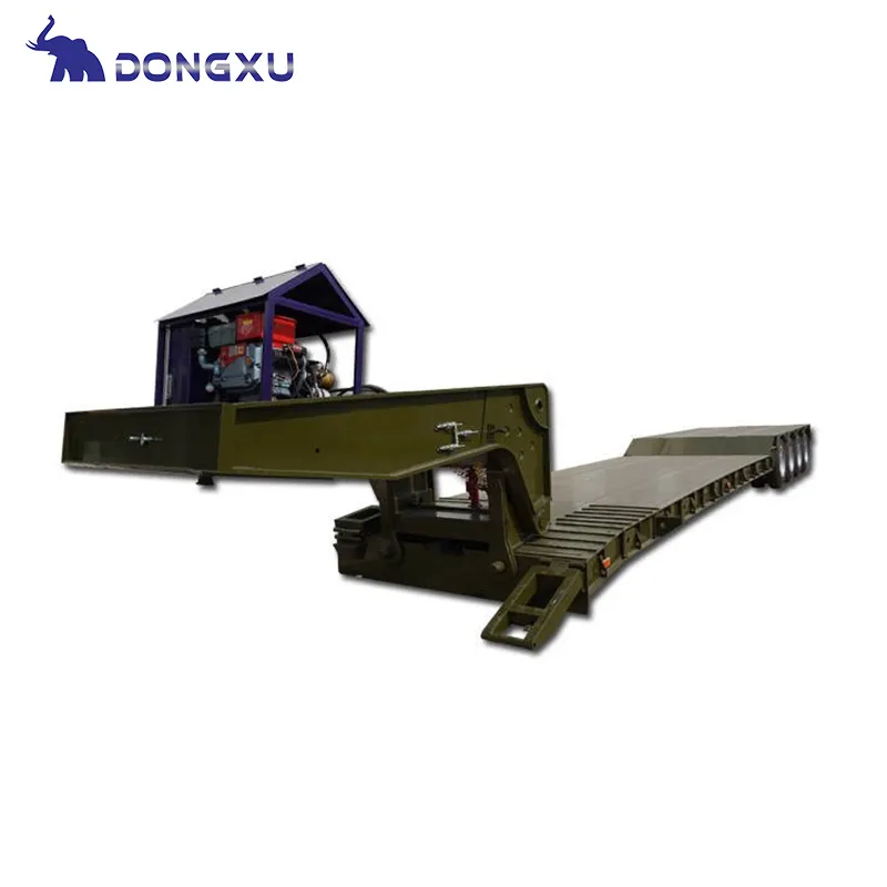 Custom Flatbed Semi Trailers 3/4/5 Axles - for Sand & Coal - DongXu Vehicle 6