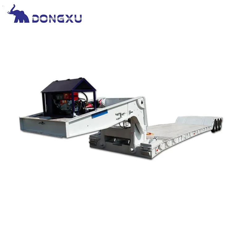 Custom Flatbed Semi Trailers 3/4/5 Axles - for Sand & Coal - DongXu Vehicle 5