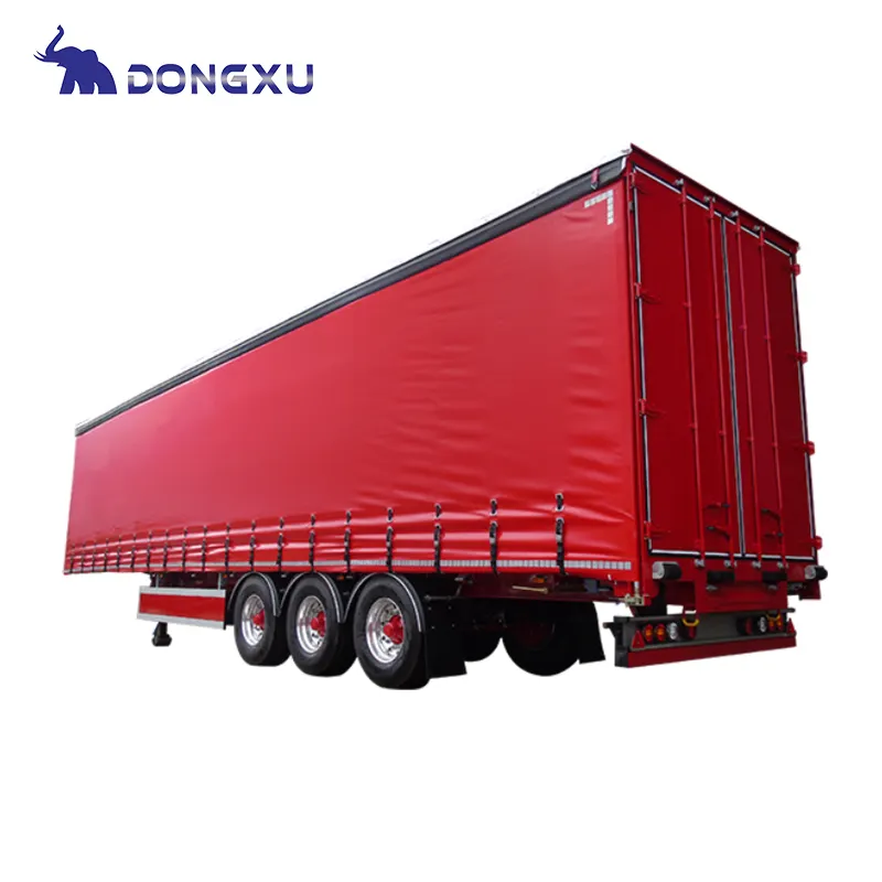 For Sand & Coal Custom Flatbed Semi Trailers Transport Cargo by DongXu Vehicle 4