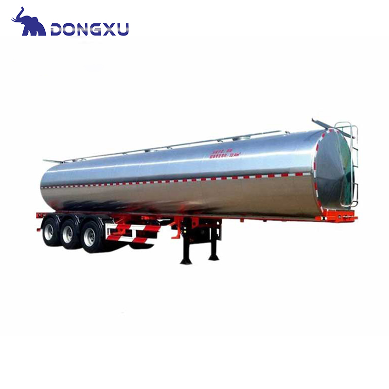 Stainless Steel Oil Tank Trailer 80 Ton Tri Axle for Oil And Other Materials 2