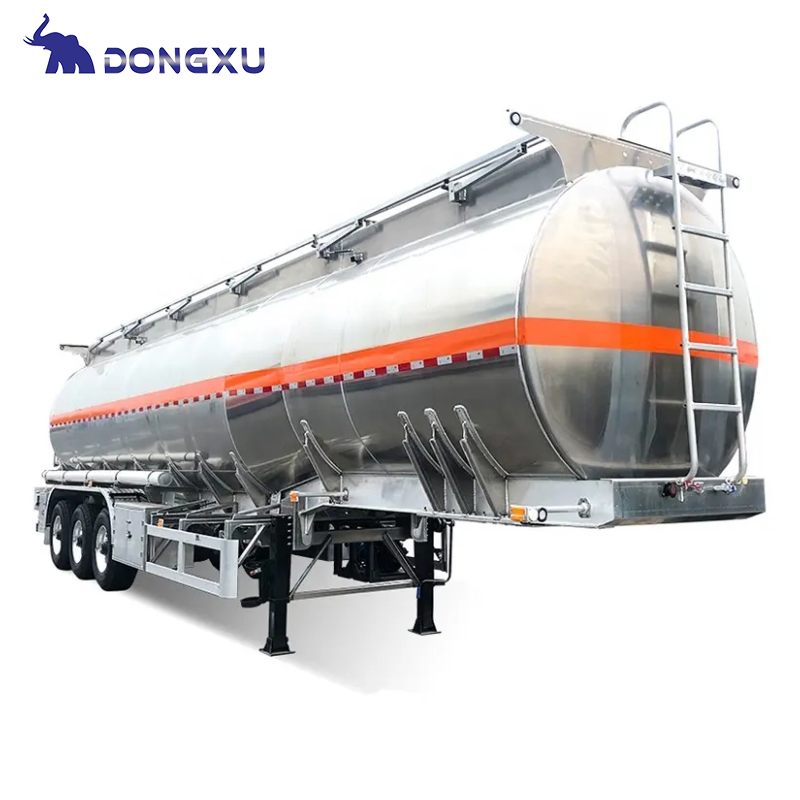 Stainless Steel Oil Tank Trailer 80 Ton Tri Axle for Oil And Other Materials 6