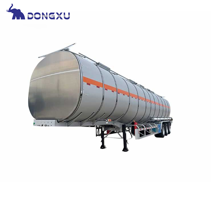Remorque de réservoir de carburant liquide en aluminium comestible en acier inoxydable 5