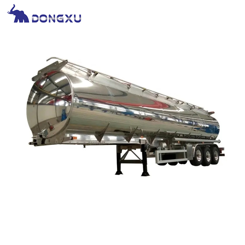Remorque de réservoir de carburant liquide en aluminium comestible en acier inoxydable 1
