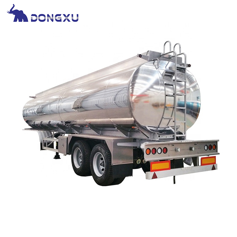 Remorque de réservoir de carburant liquide en aluminium comestible en acier inoxydable 3