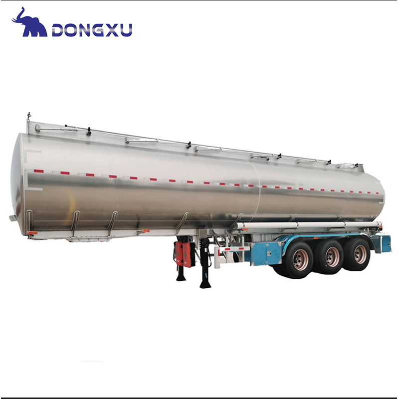Remorque de réservoir de carburant liquide en aluminium comestible en acier inoxydable 2