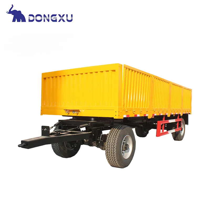 Fine Qualitybox Trailer Semi for Container & Bulk Mechanical Suspension Customized 7