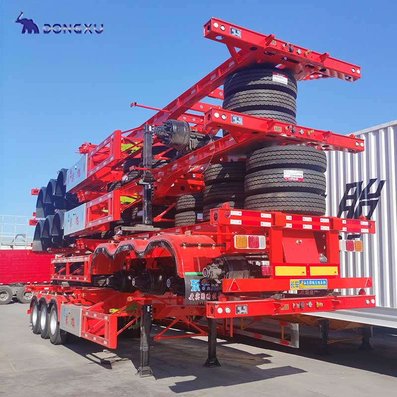 Dongxu 2-axle 3-axle shipping container transport trailer semi-trailer 2