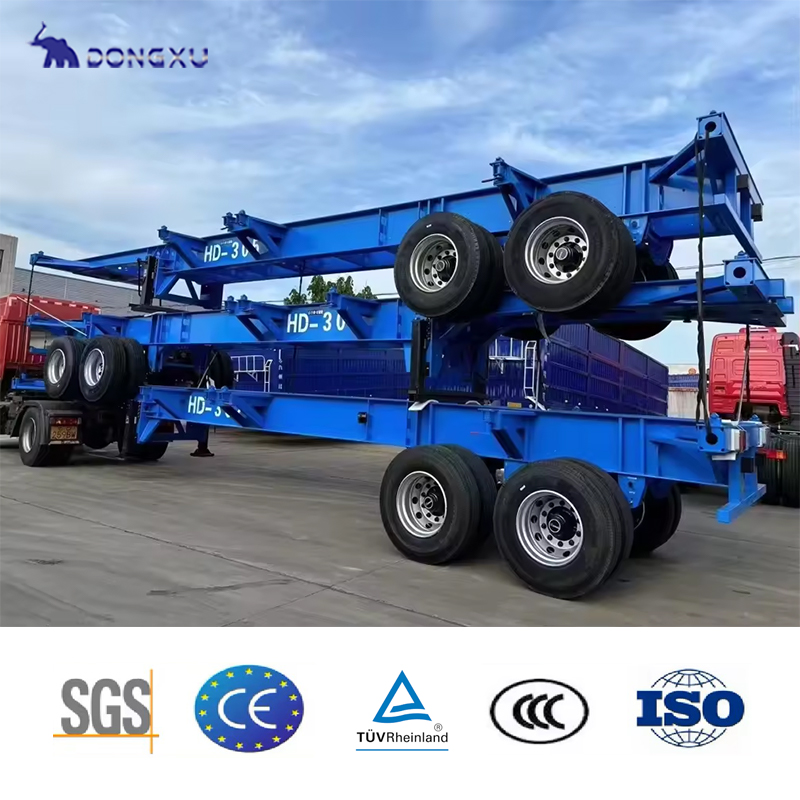 Dongxu 2-axle 3-axle shipping container transport trailer semi-trailer 6