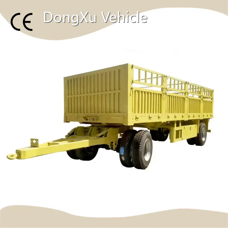 Fine Qualitybox Trailer Semi for Container & Bulk Mechanical Suspension Customized 1