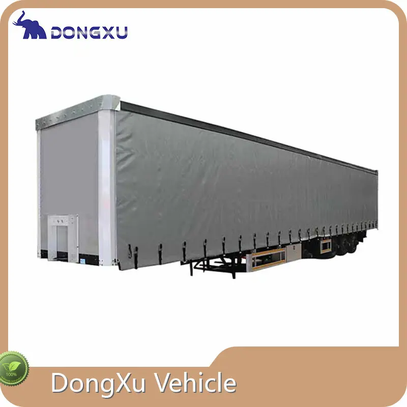 DongXu Vehicle Transport Trailer Manufacturers Steel、Reinforced PVC Curtainswith Good Price 1