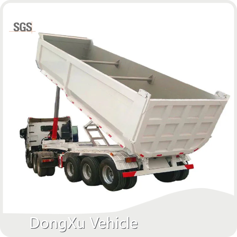 For Sand & Coal Flatbed Tractor Trailer Painiting by DongXu Vehicle 1