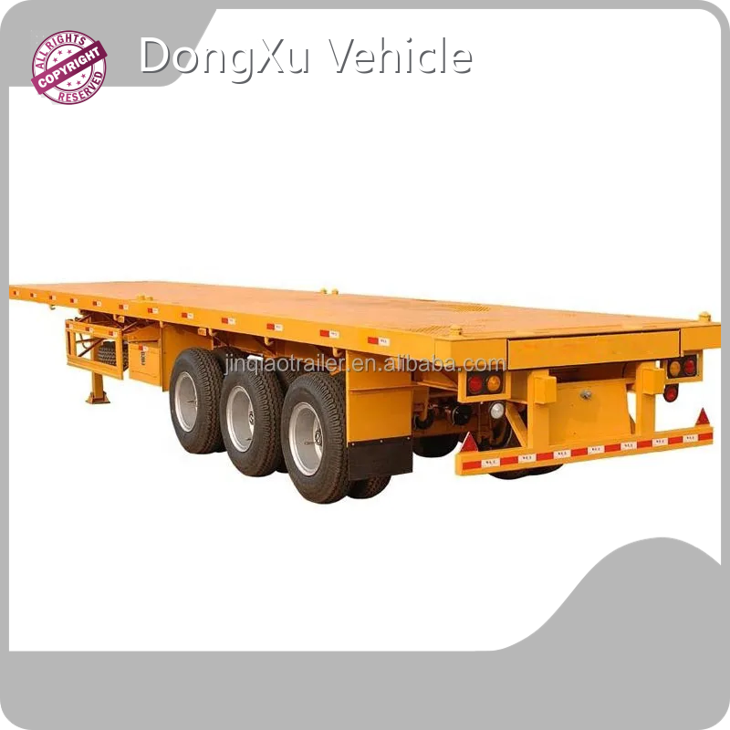 For Container & Bulk Semi Flatbed Trailers for Sale Truck Trailer by DongXu Vehicle 1
