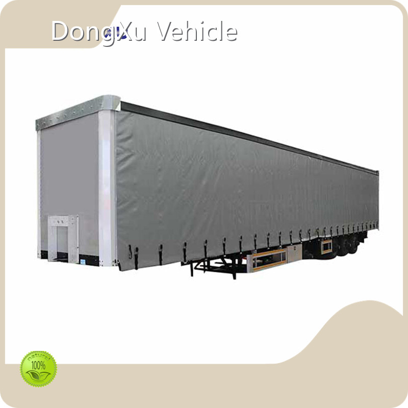 For Sand & Coal Custom Flatbed Semi Trailers Transport Cargo by DongXu Vehicle 1