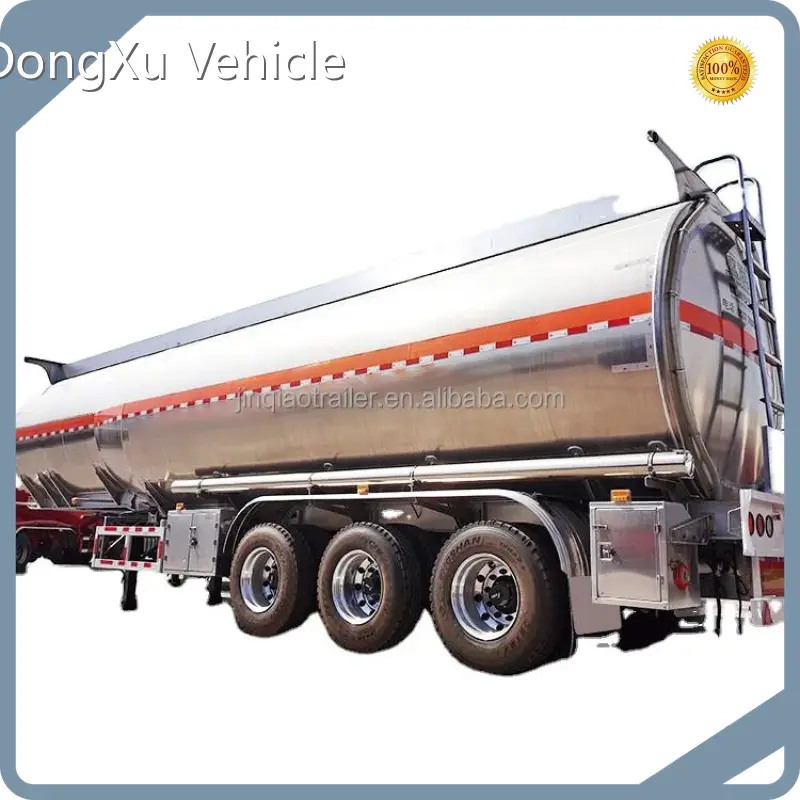 For Sand & Coal Stainless Steel Tanker Trailer 13500*2550*2700mm by DongXu Vehicle 1