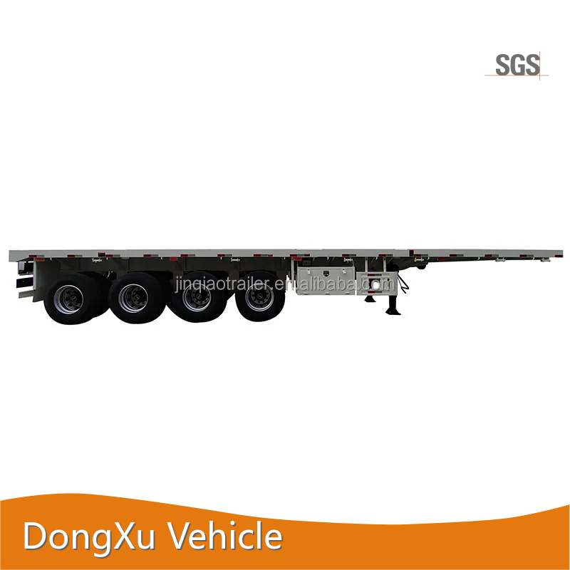 Flatbed Tractor Trailer for Sand & Coal Steelmade in China 1