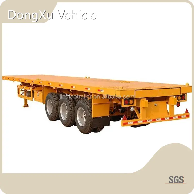 Low Loader Tractor Trailer Factory Price for Container & Bulk50T 1