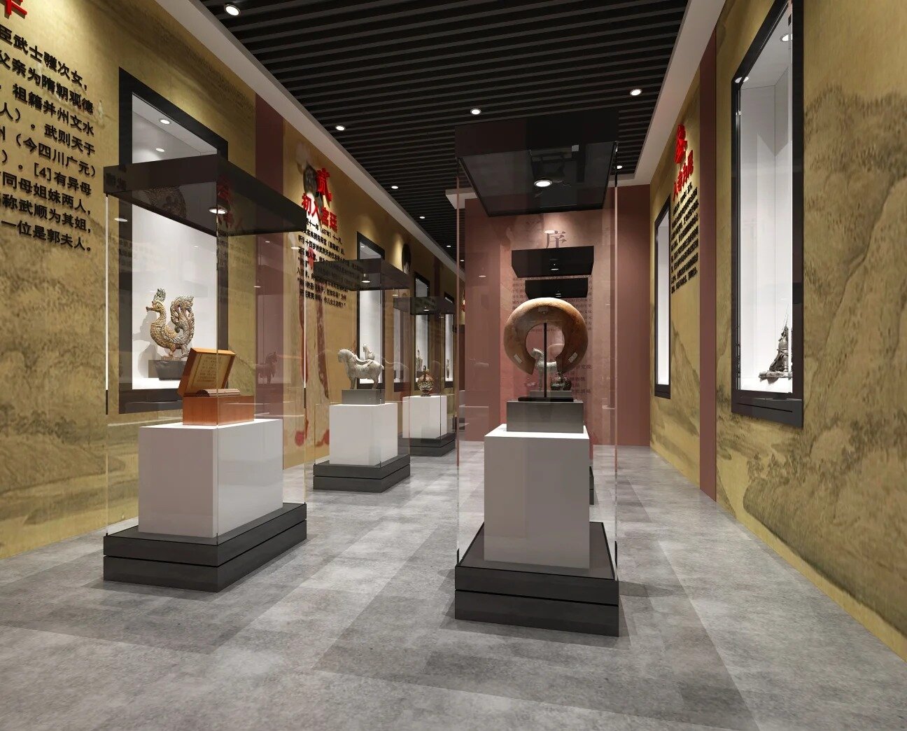 Vitrina independiente del museo Experiencia de visualización de 360 ​​grados 1