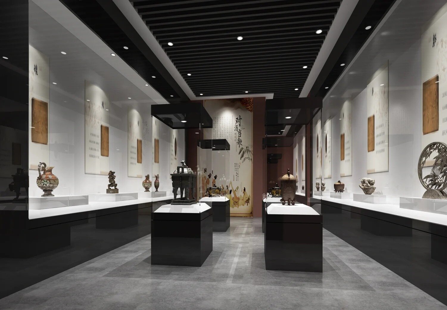 Vitrina independiente del museo Experiencia de visualización de 360 ​​grados 4
