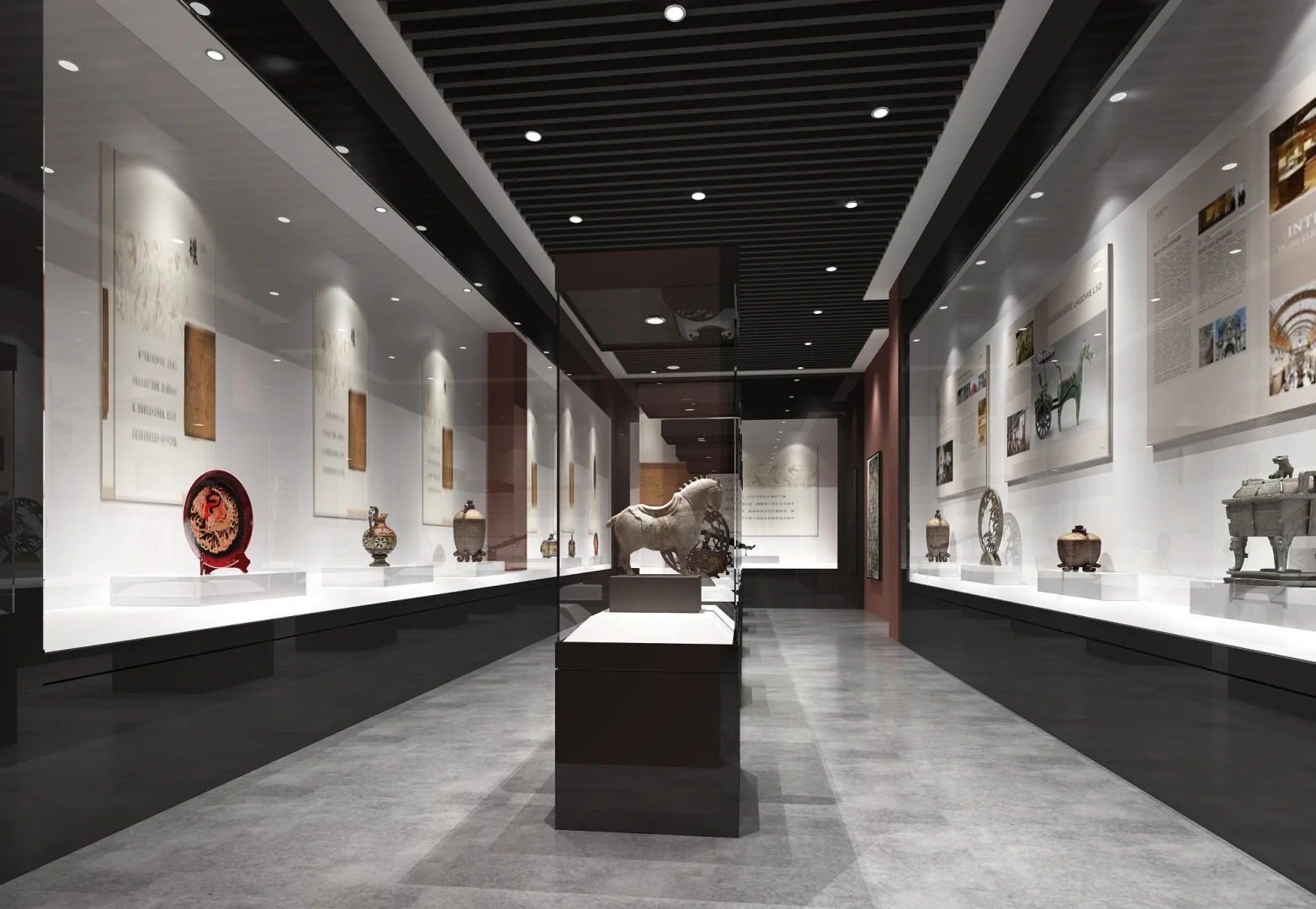 Vitrina independiente del museo Experiencia de visualización de 360 ​​grados 5