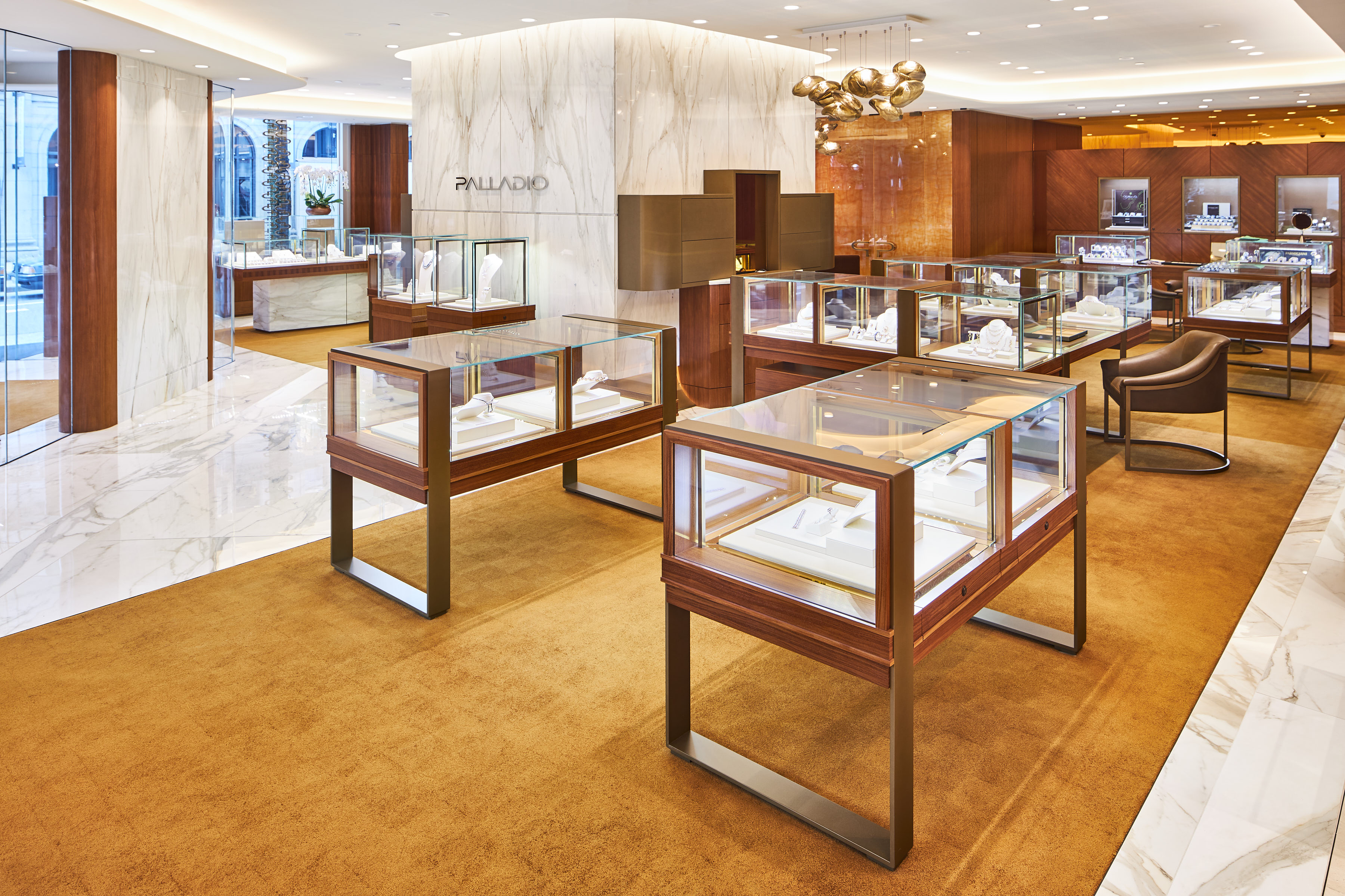 Vitrinas de joyería de gran venta Tiendas minoristas Ventas directas de escaparates de lujo 1
