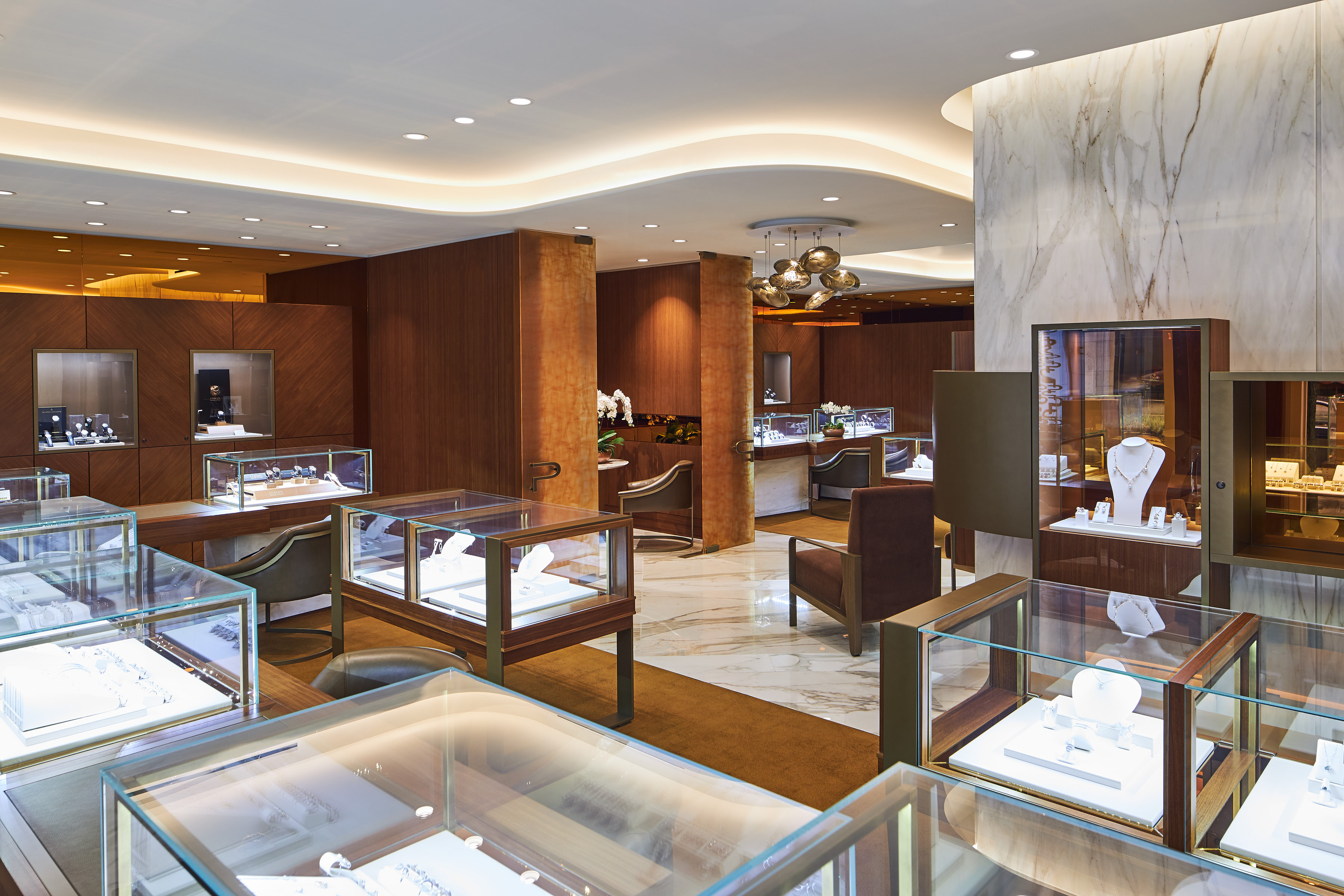 Vitrinas de joyería de gran venta Tiendas minoristas Ventas directas de escaparates de lujo 3